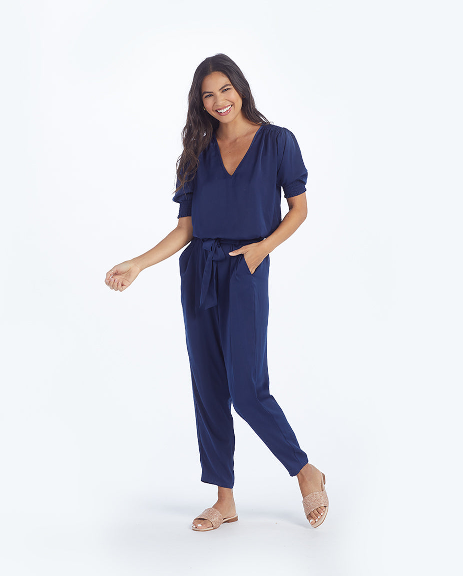 The Silky Paper Bag Ankle Pant - Main