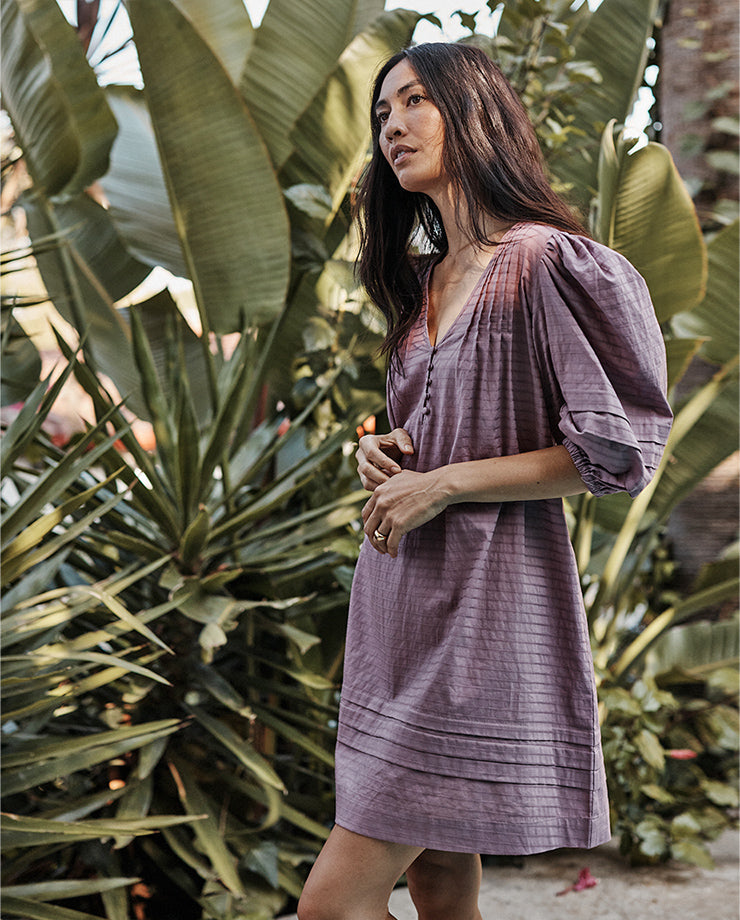 The Cotton Pintuck Dress - Main