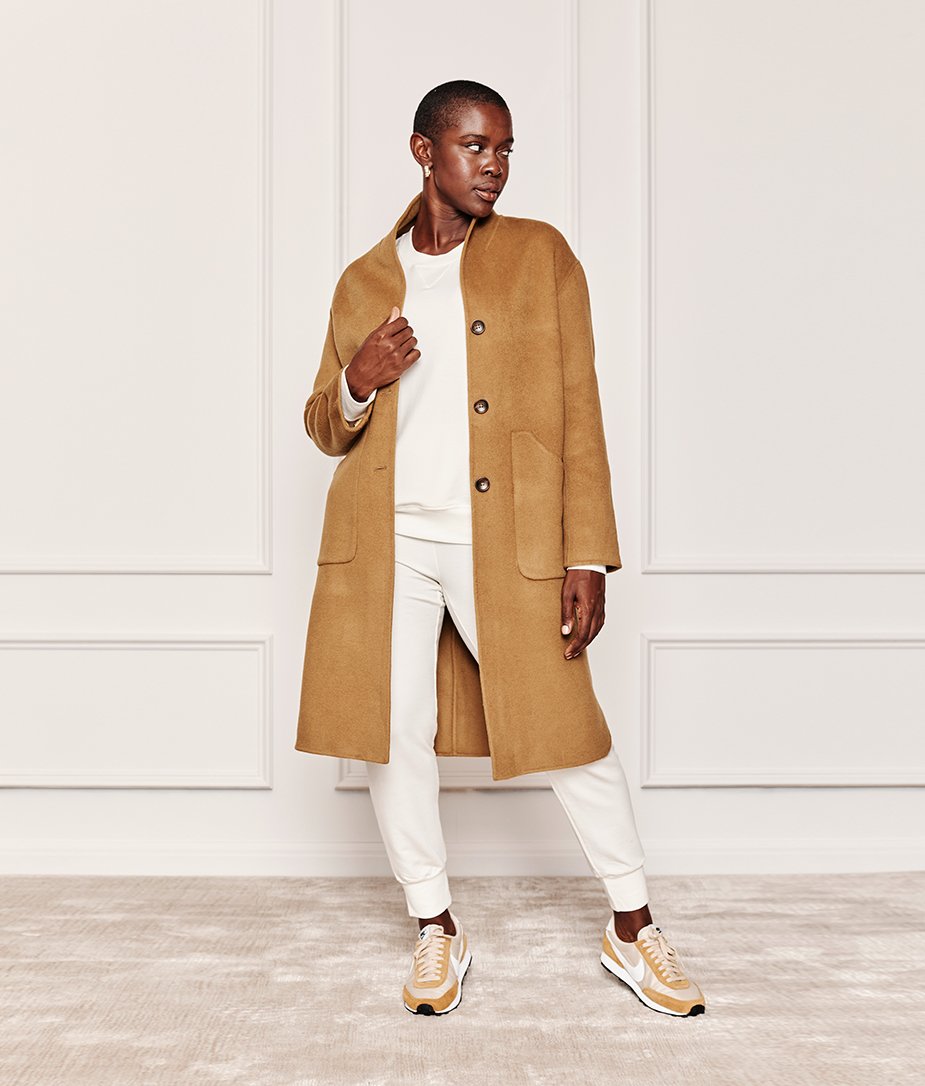 The Warmest Eco Wool Cocoon Coat - Main