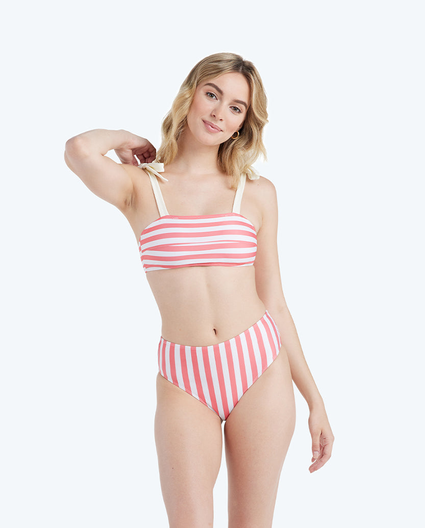 The High Leg High Rise - Nautical Stripe in Nantucket Red