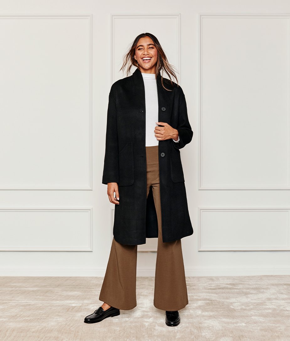 The Warmest Eco Wool Cocoon Coat - Main