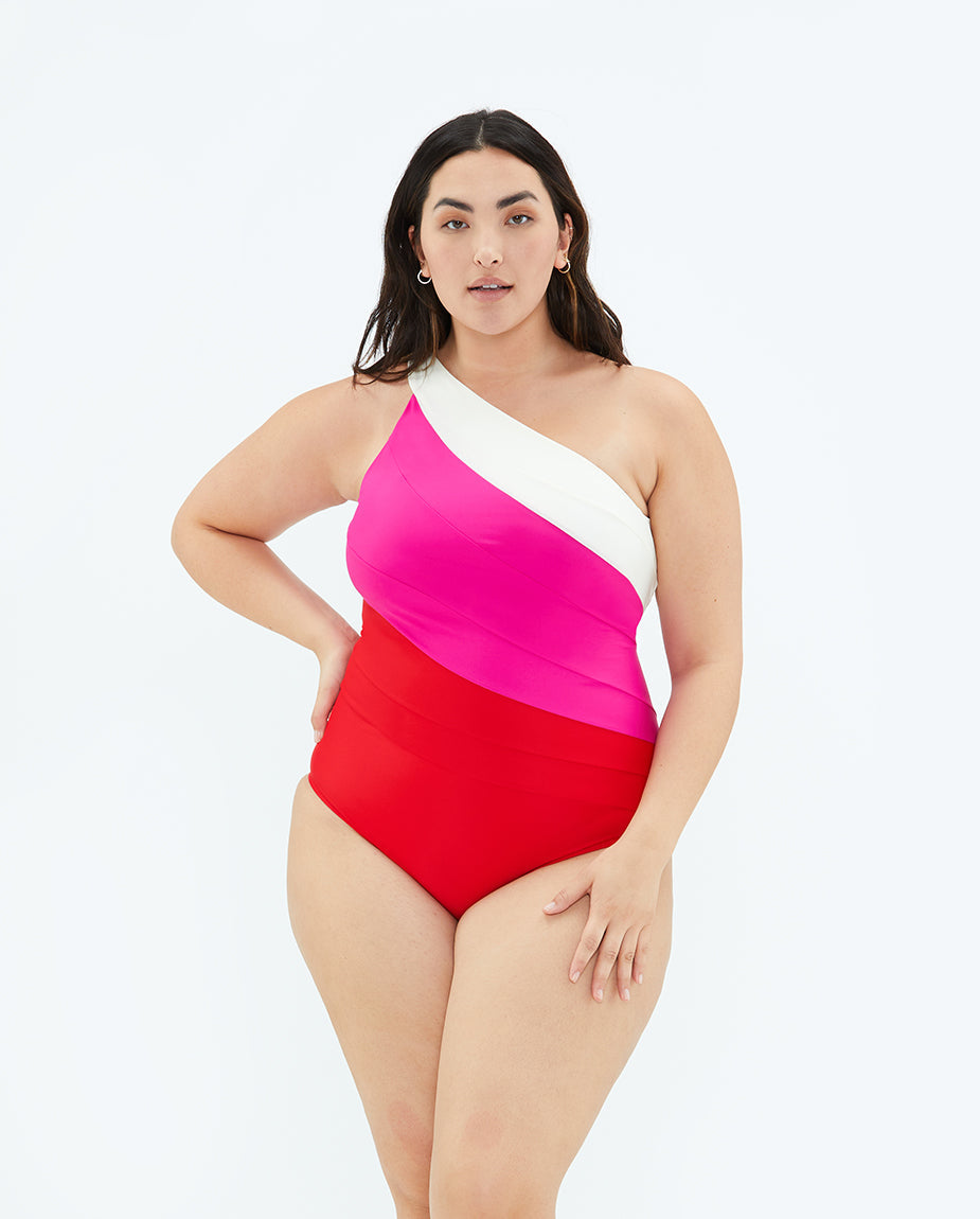 The Long Torso Sidestroke - Lava & Hibiscus & White Sand