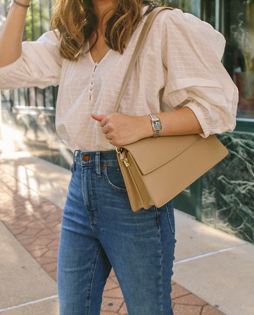 The Cotton Pintuck Blouse - Main