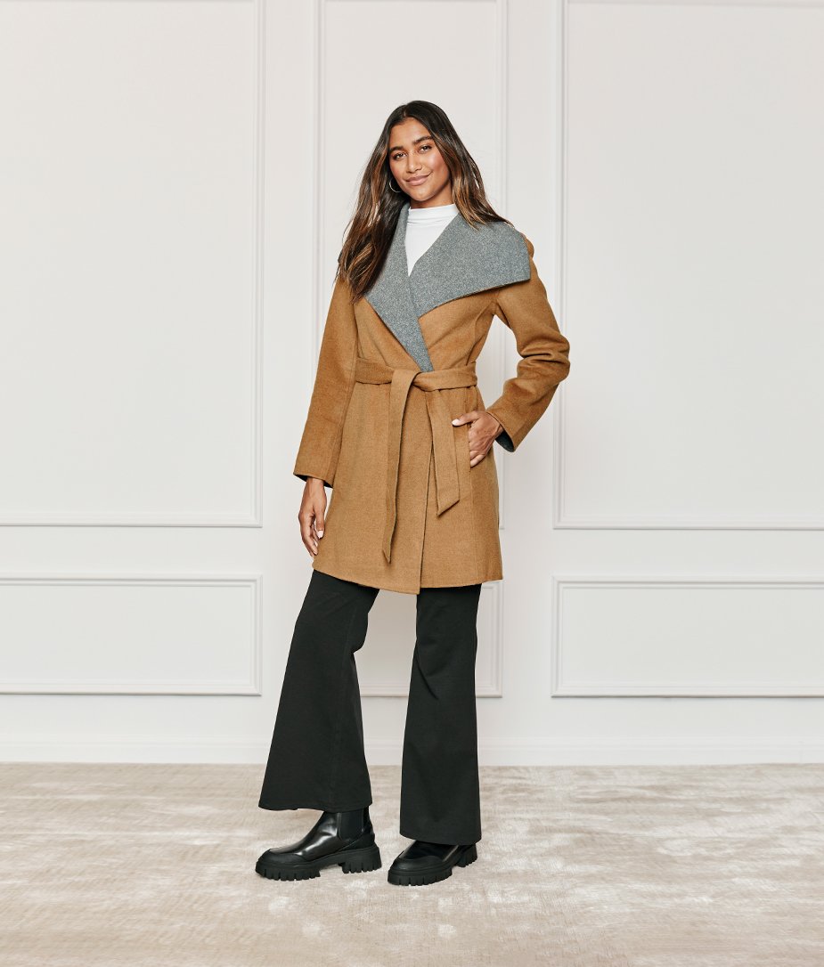 The Warmest Eco Wool Wrap Coat - Main