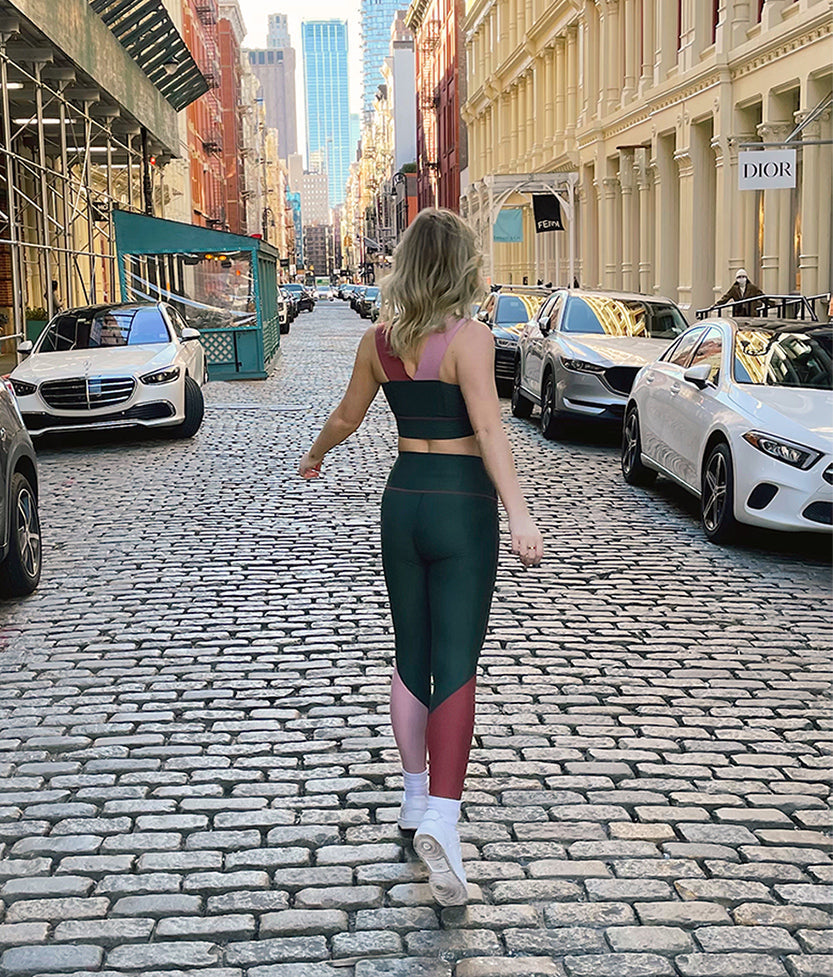 The Colorblock High-Rise Full-Length Leggings - Eden & Shell & Rosewood