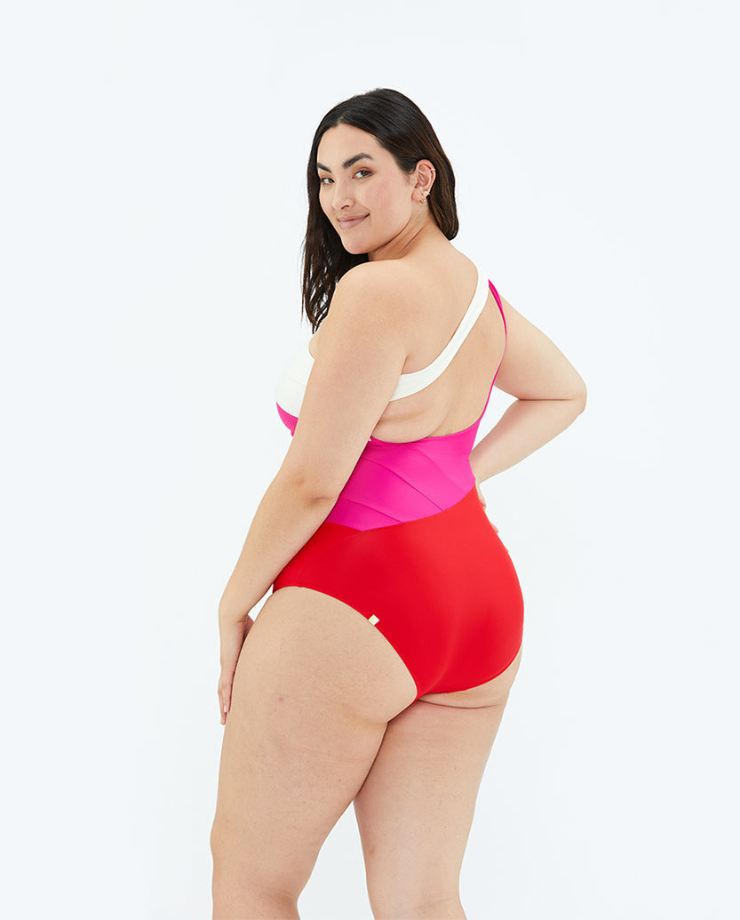 The Long Torso Sidestroke - Lava & Hibiscus & White Sand