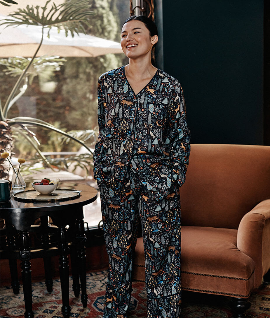 The Cloud 9 Silky PJ Set - Menagerie