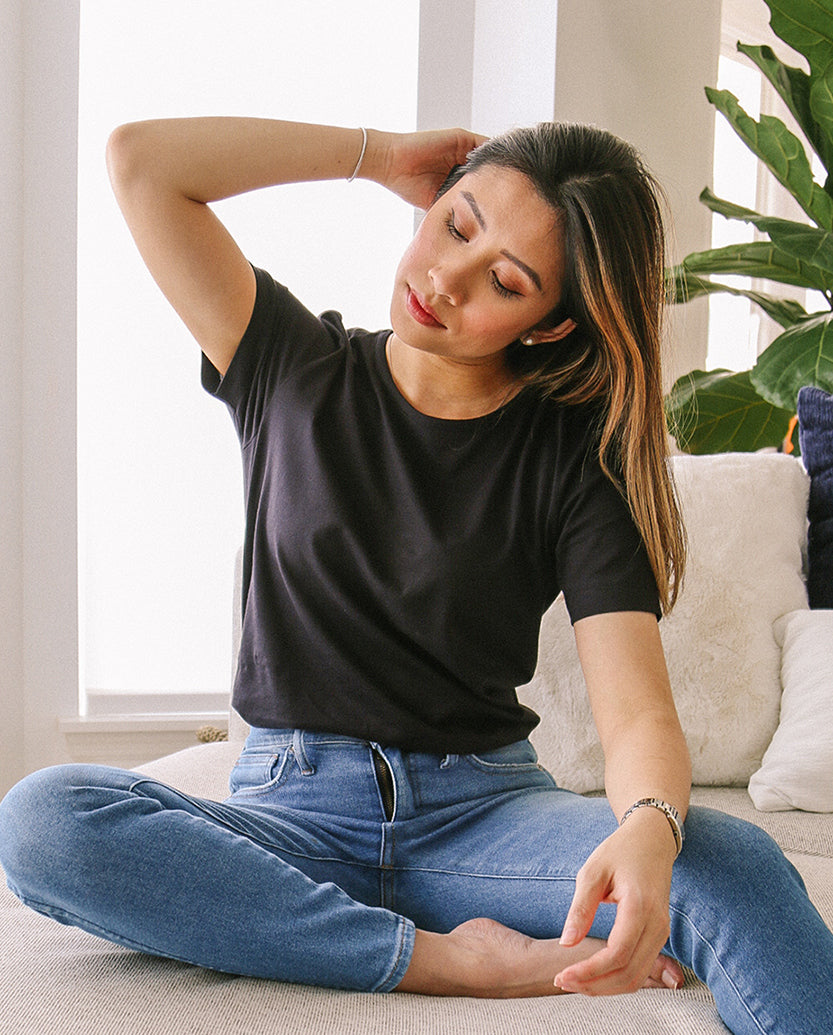 The Luxe Pima Easy Tee - Main