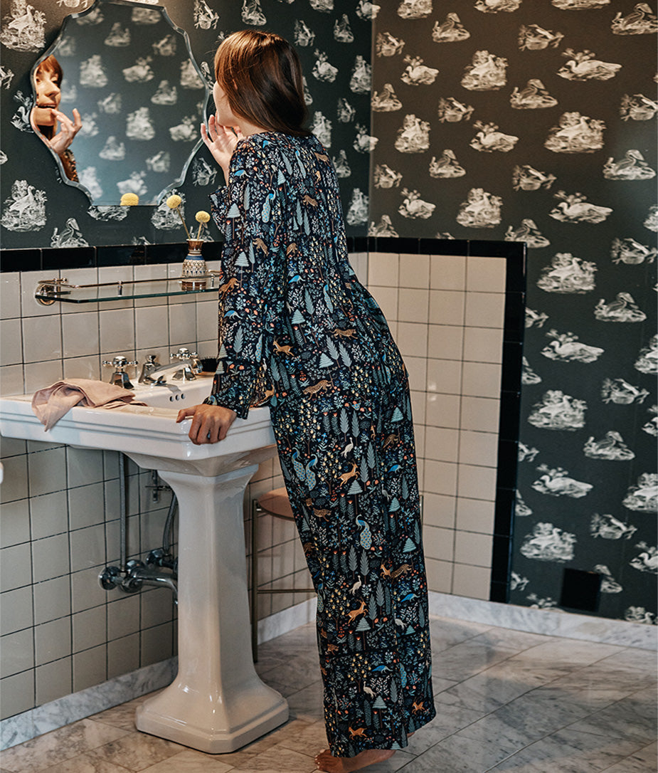The Cloud 9 Silky PJ Set - Menagerie