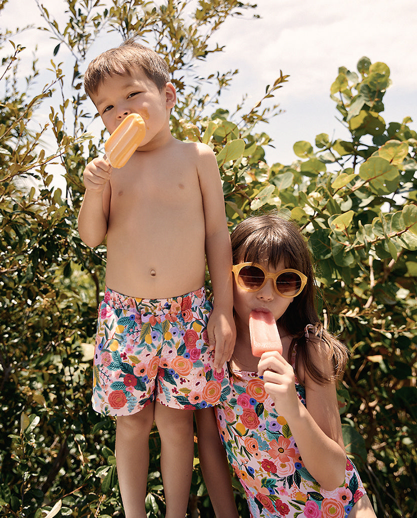 The Girl’s Ruffle One Piece - Garden Party