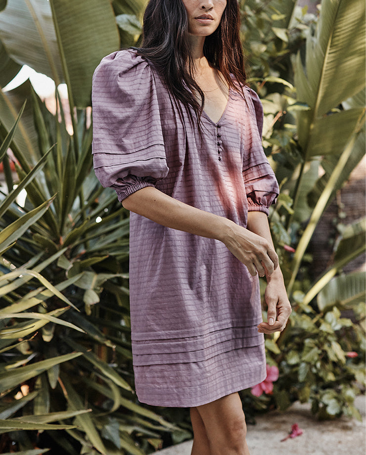 The Cotton Pintuck Dress - Main
