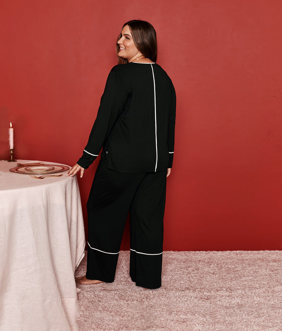 The Cloud 9 Pajama Set - Sea Urchin & White Sand