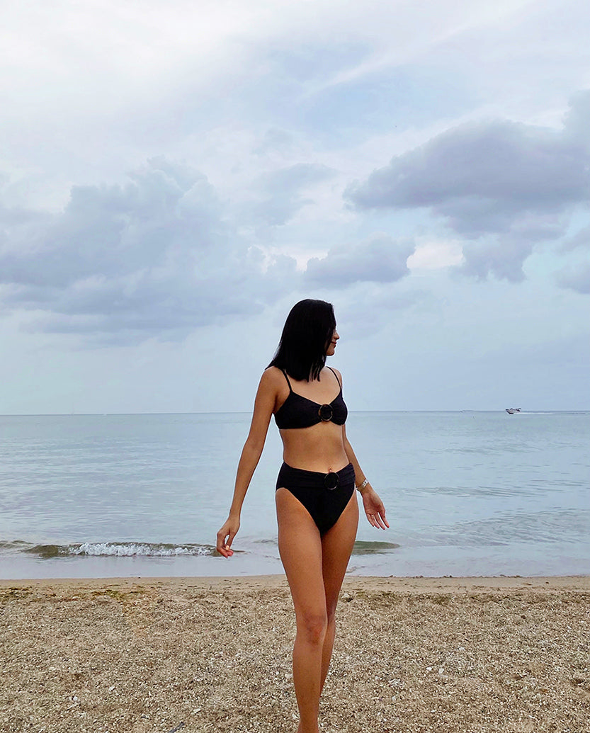 The Ribbed Wanderlust Bikini Top - Main