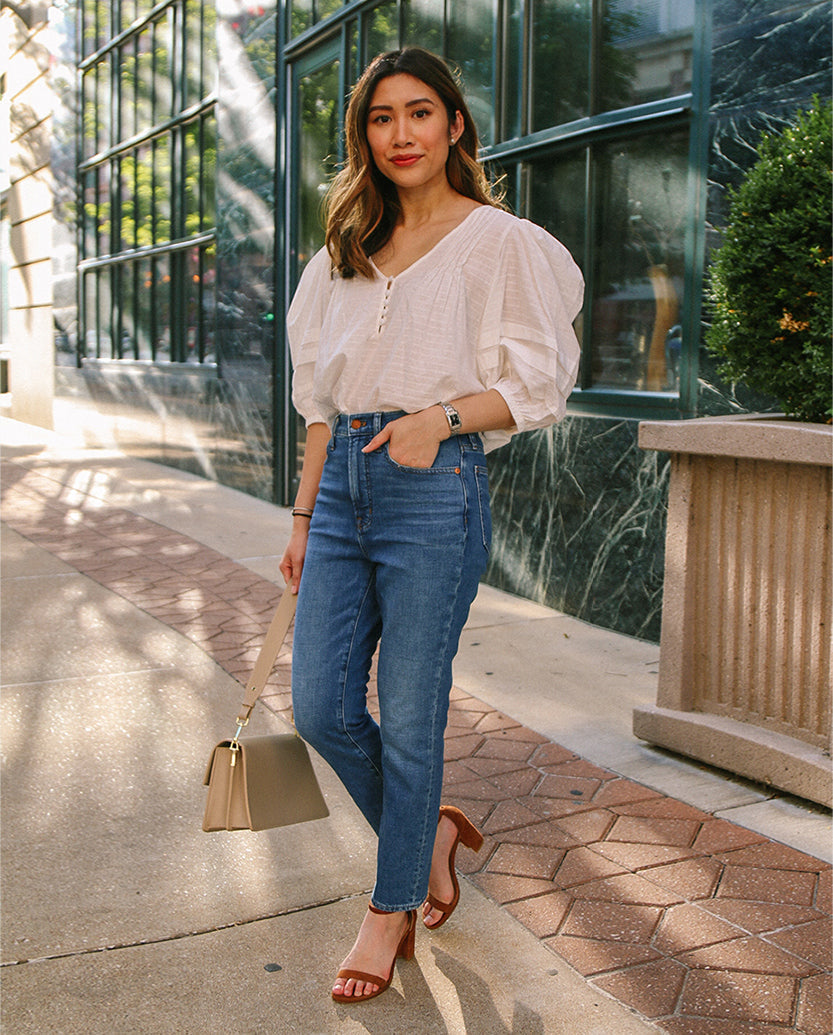 The Cotton Pintuck Blouse - Main