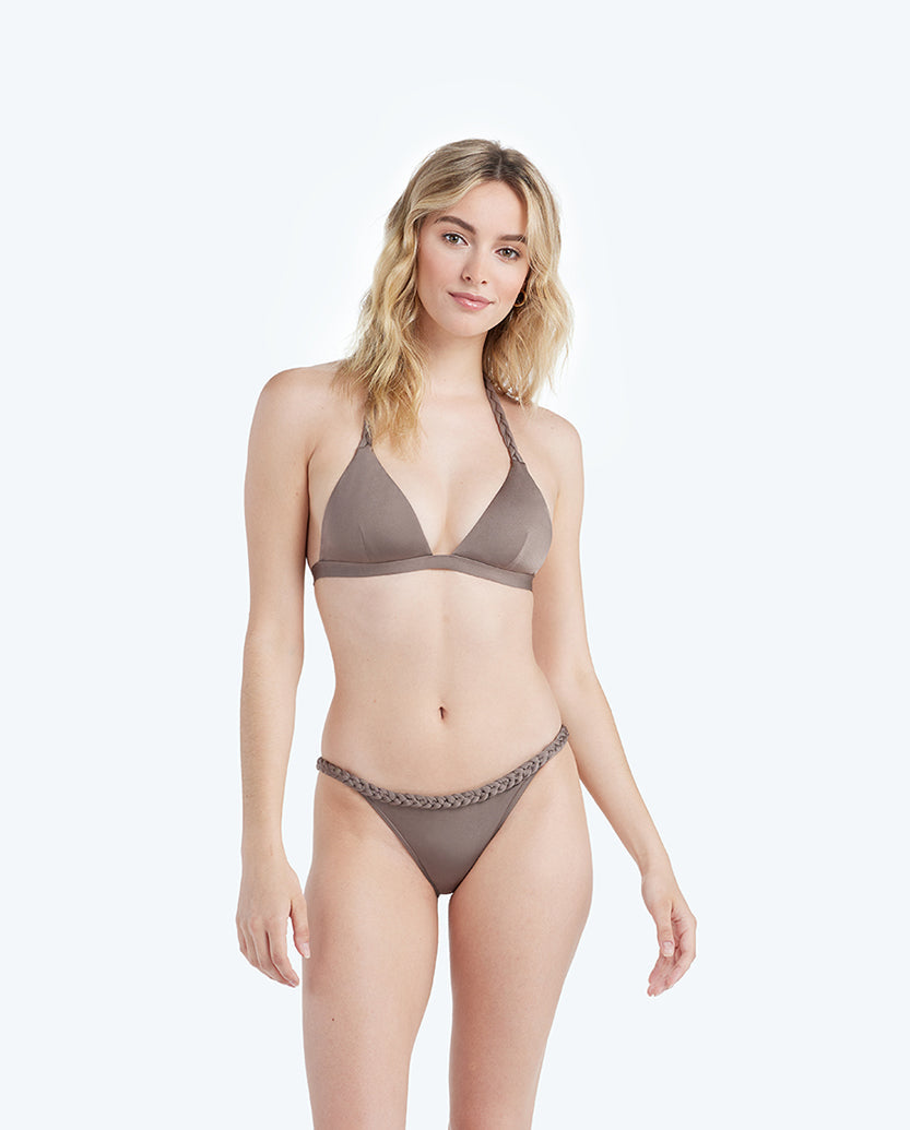 The Braided Triangle Bikini Top - Main