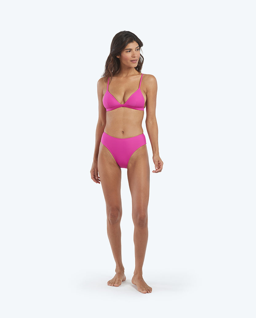The Triangle Bikini Top - Hibiscus