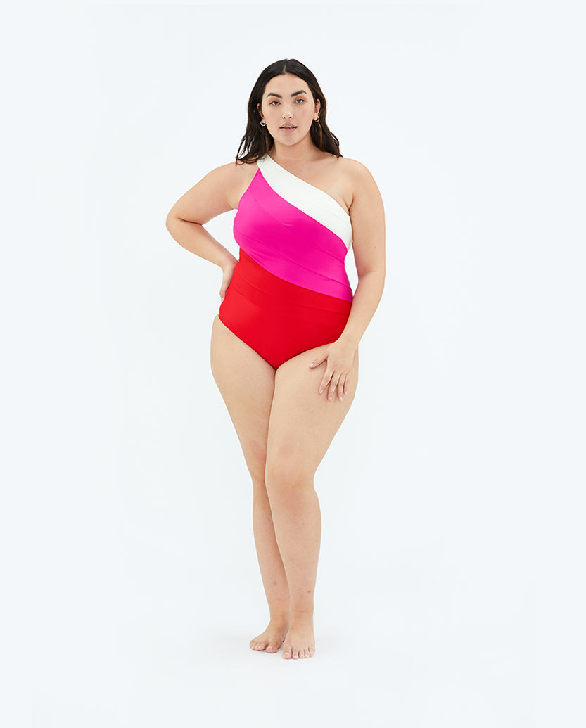 The Long Torso Sidestroke - Lava & Hibiscus & White Sand