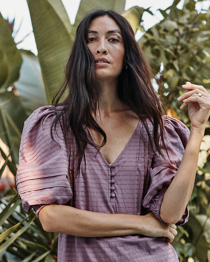 The Cotton Pintuck Dress - Main
