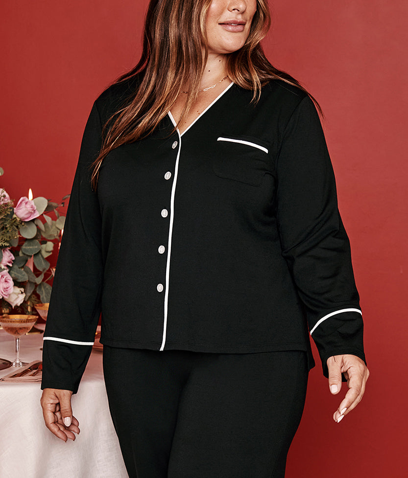 The Cloud 9 Pajama Set - Sea Urchin & White Sand