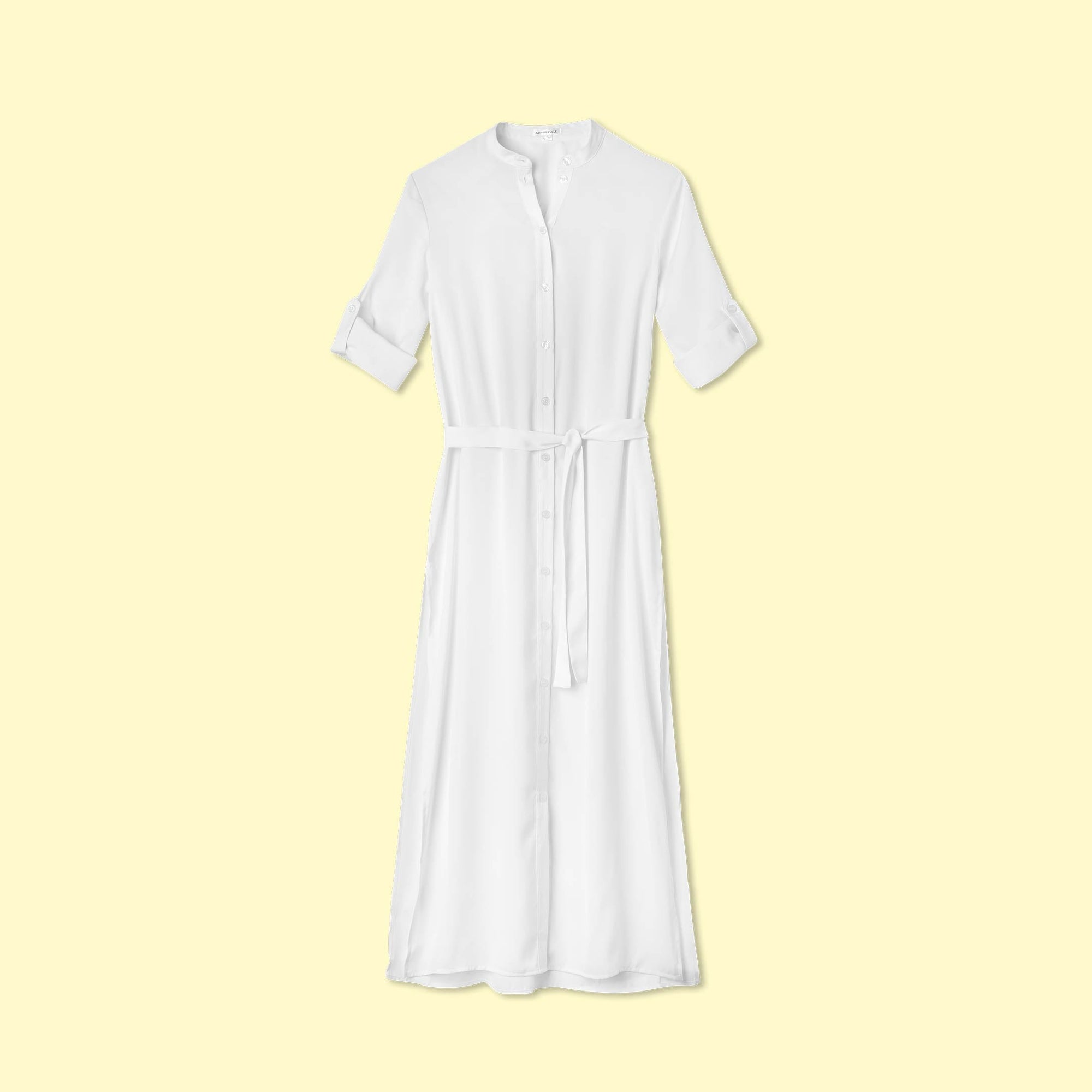 The Effortless Shirtdress Cover-Up - White Sand