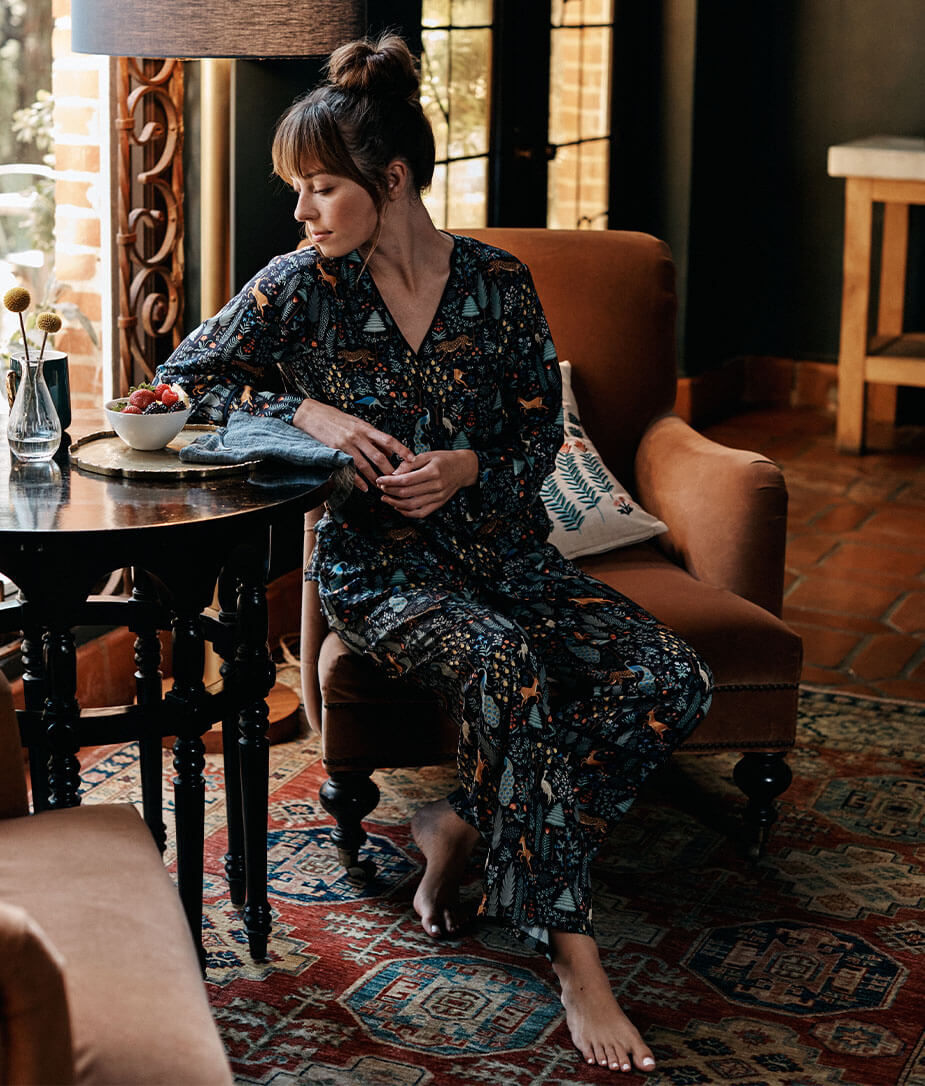 The Cloud 9 Silky PJ Set - Menagerie