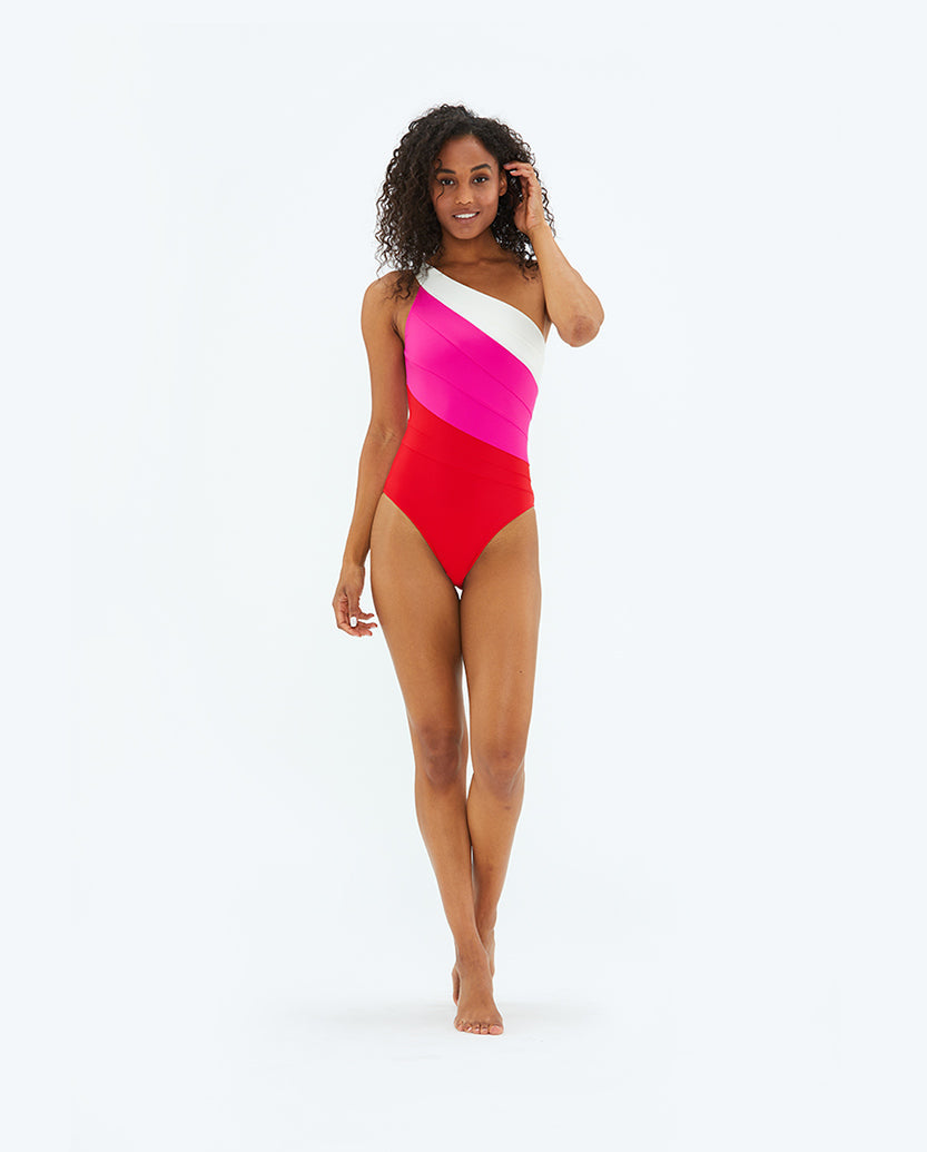 The Long Torso Sidestroke - Lava & Hibiscus & White Sand