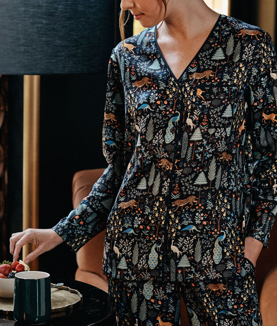 The Cloud 9 Silky PJ Set - Menagerie