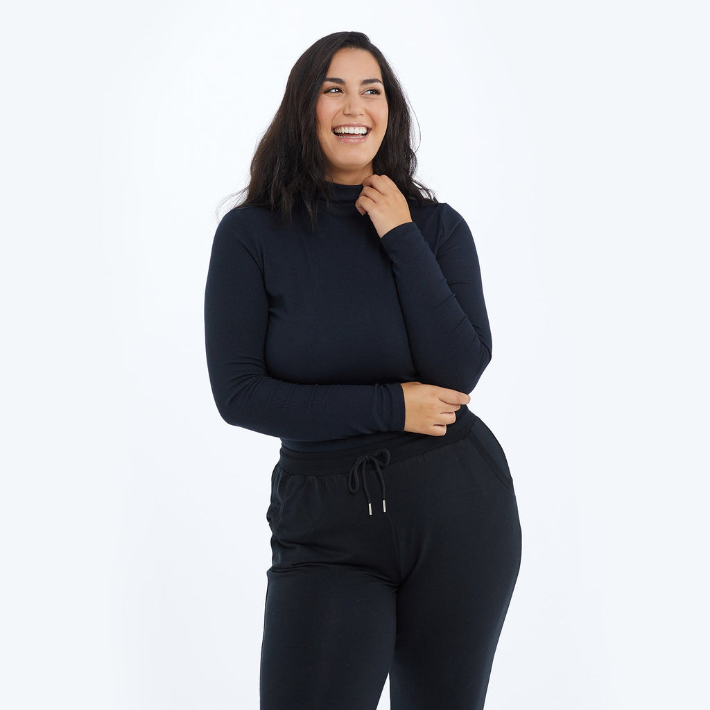 The Softest Ribbed Long Sleeve Mock Neck - Main