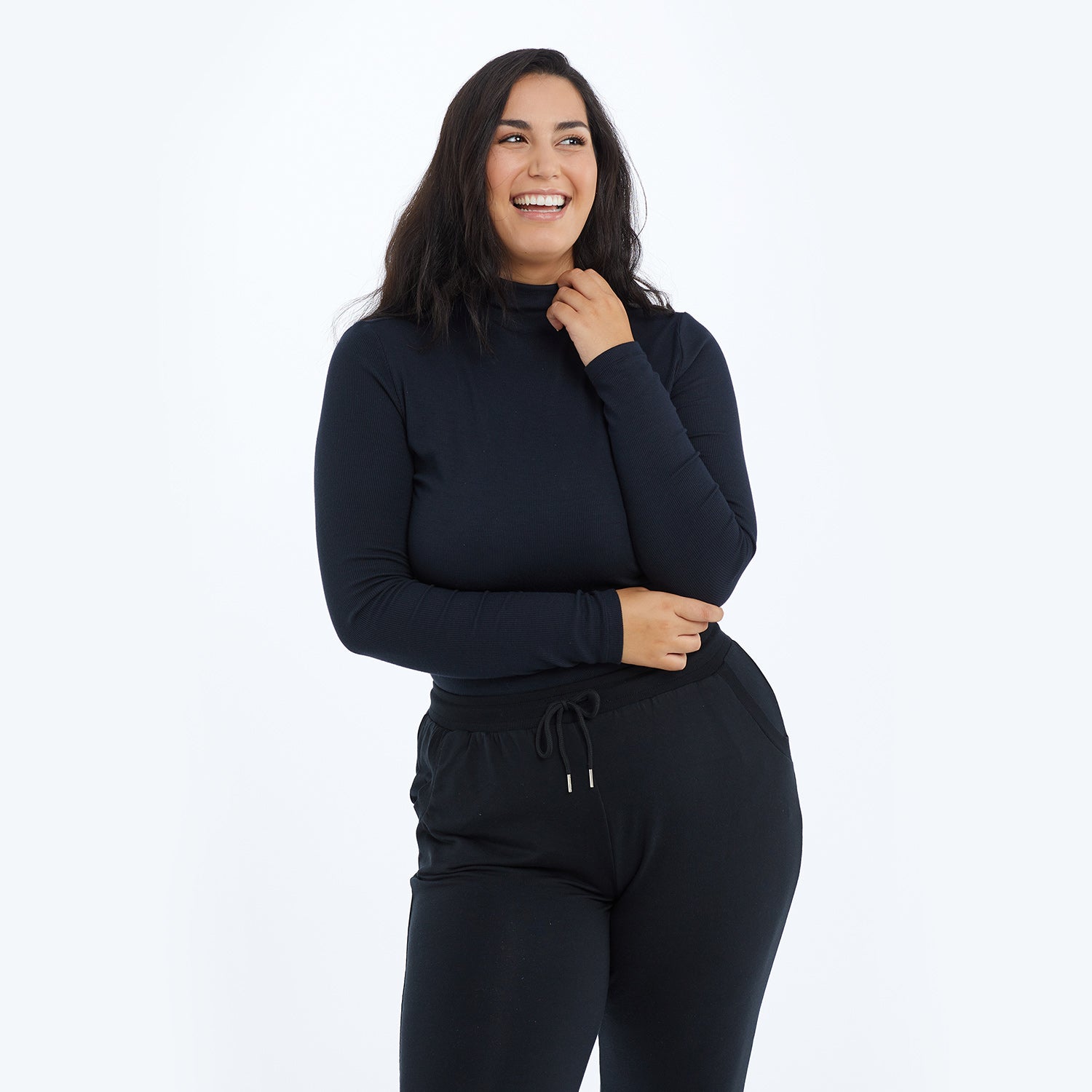 The Softest Ribbed Long Sleeve Mock Neck - Main