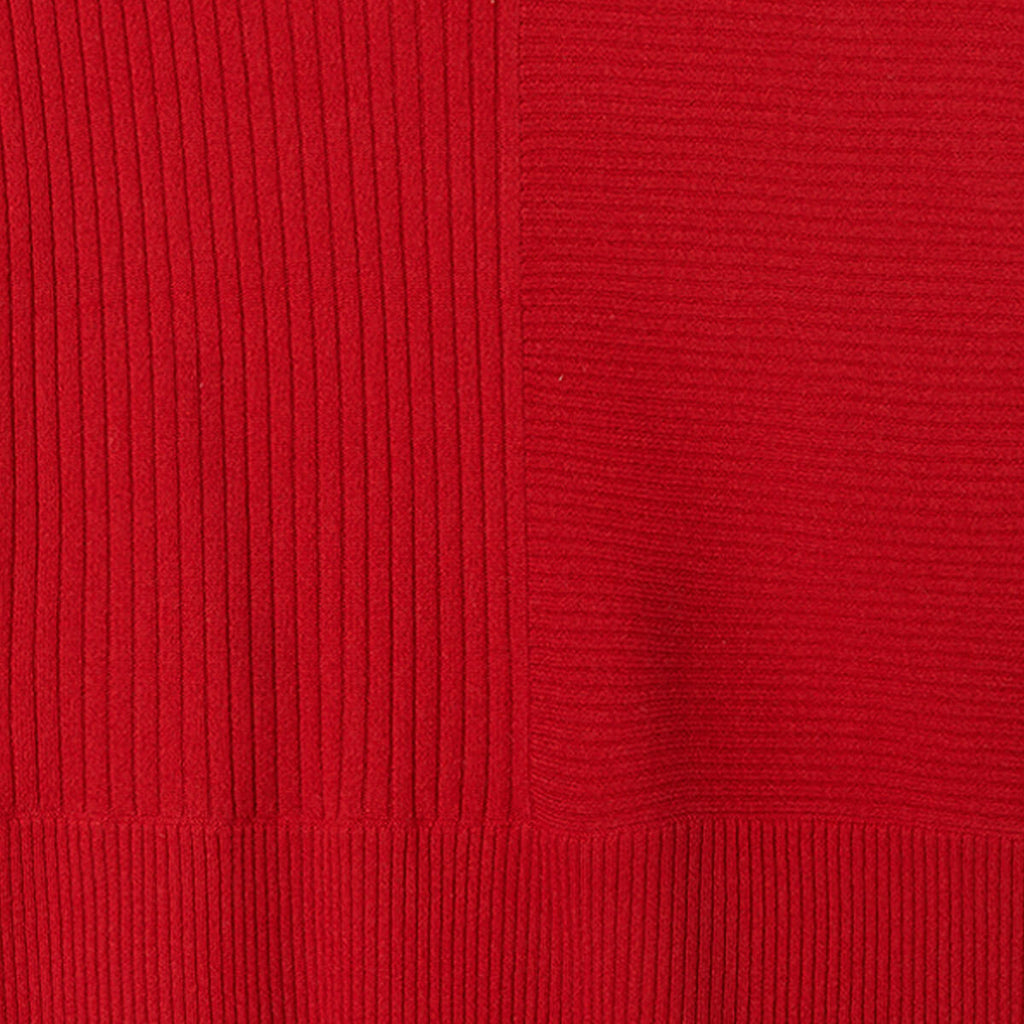 The Luxe Cashmere Blend Funnel Neck Sweater - Lava