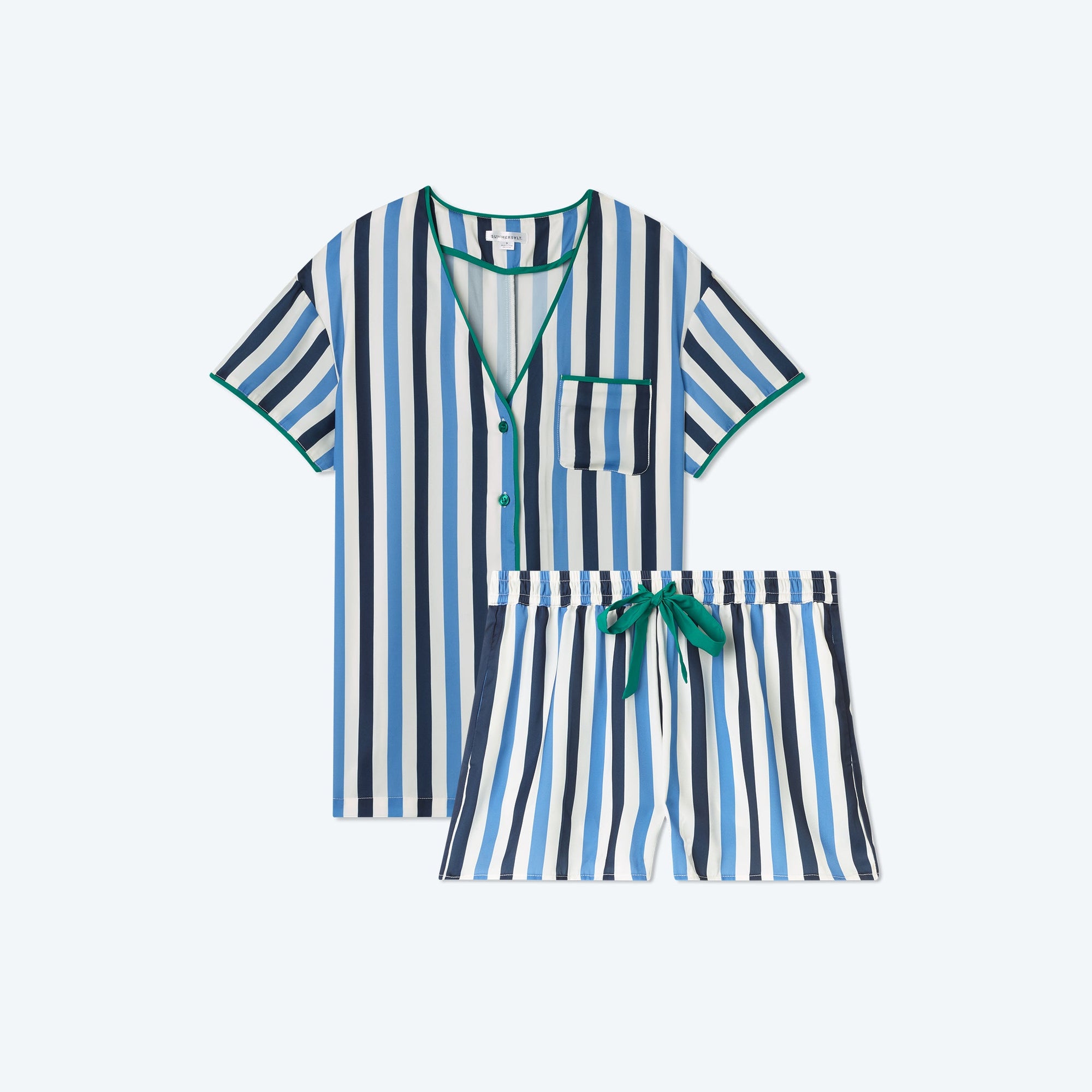 The Cloud 9 Silky PJ Shorts Set - Main