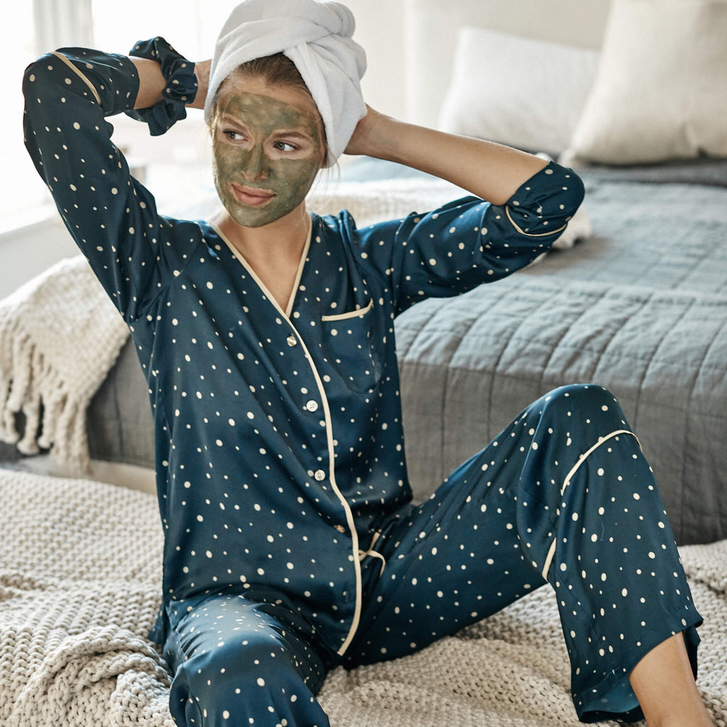 The Cloud 9 Silky PJ Set - Main