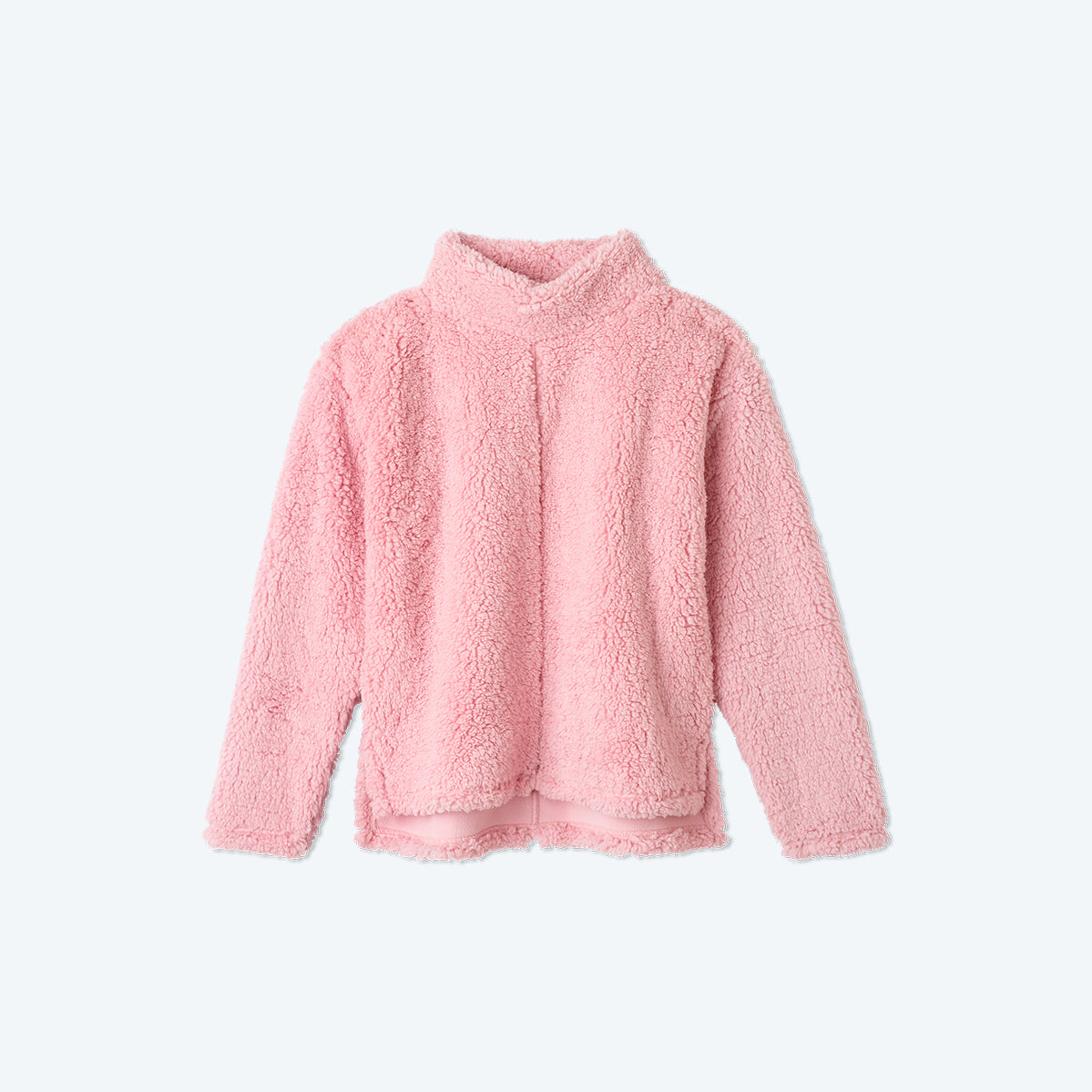 The Cozy High Pile Eco Fleece Pullover - Pink Sky