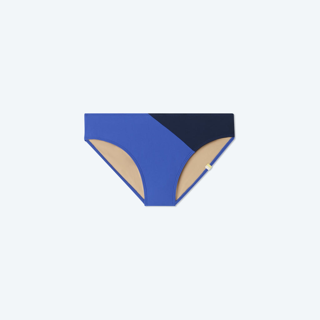 The Diagonal Mid Rise Bottom - Deep Sea & Hydrangea