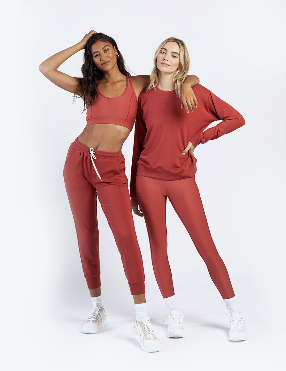 The Do-It-All High Rise Full Length Leggings - Terracotta