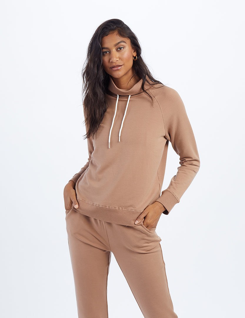 The Softest French Terry Funnel Neck Pullover - Main