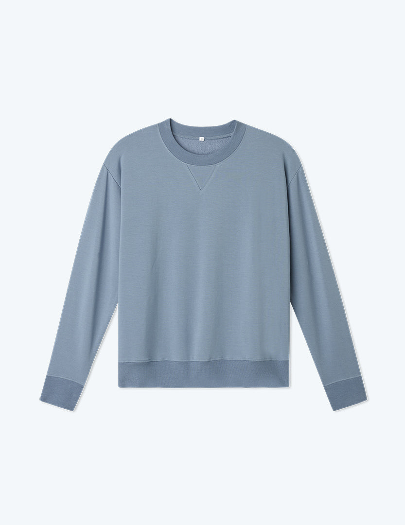 The Softest French Terry Relaxed Crew - Slate