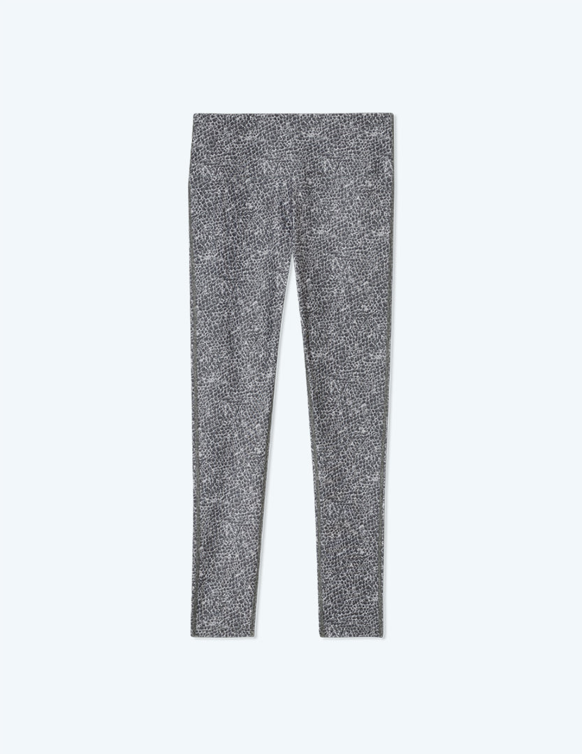 The Do-It-All High Rise 7/ 8 Leggings - Modern Snake in Ash