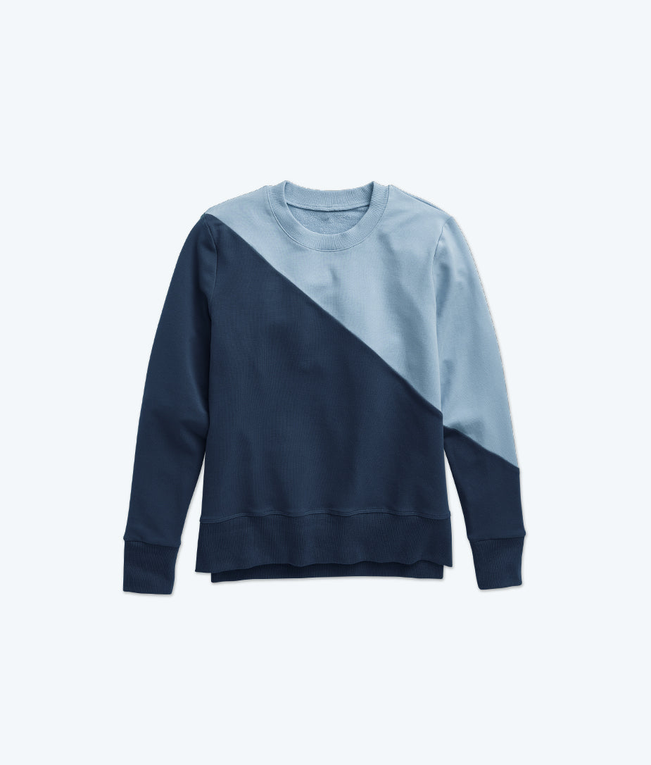 The Softest French Terry Pullover - Midnight & Slate
