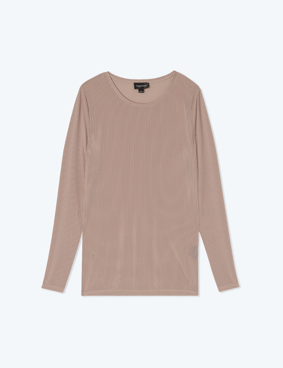 The Feel Free Long Sleeve Base Layer - Latte