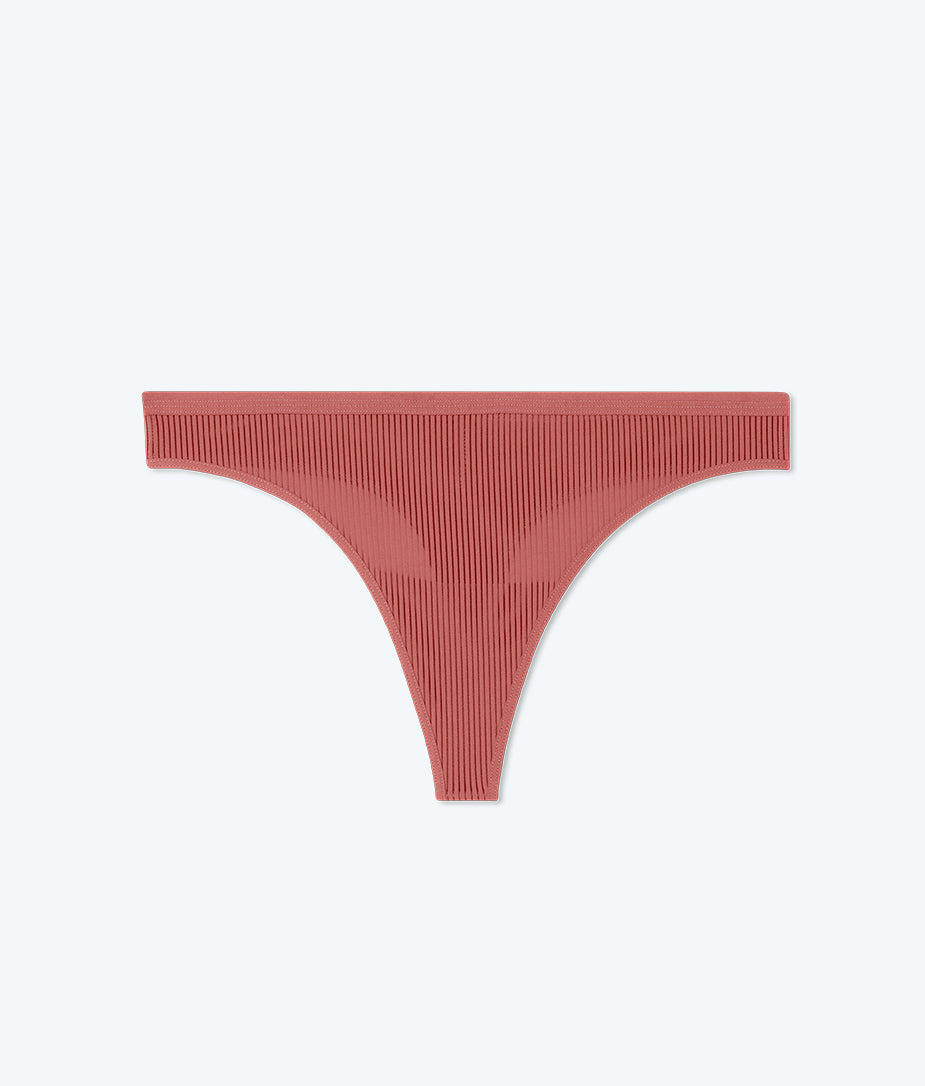 The Feel Free Thong Underwear - Faded Rose
