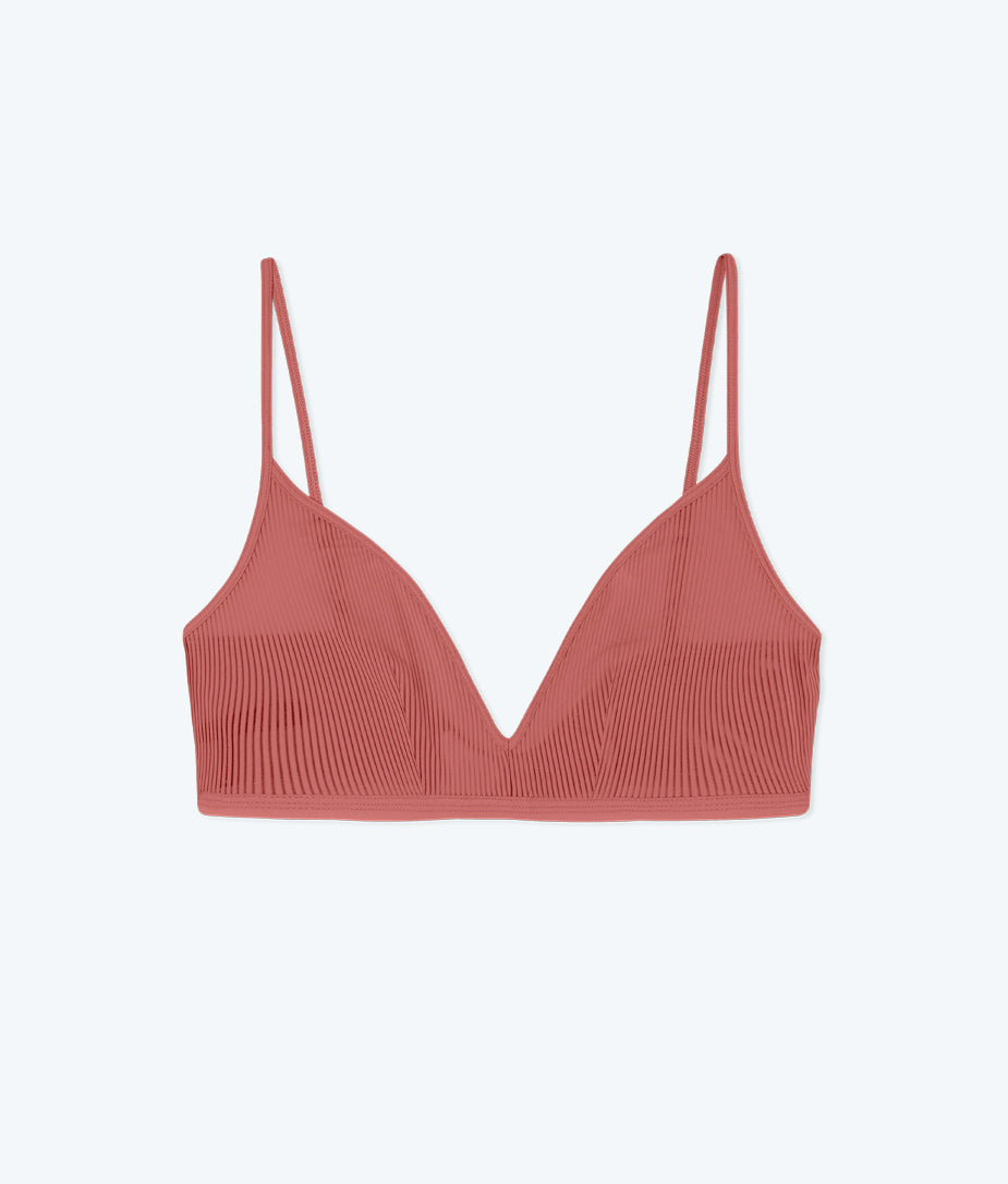 The Feel Free Adjustable Triangle Bralette - Faded Rose