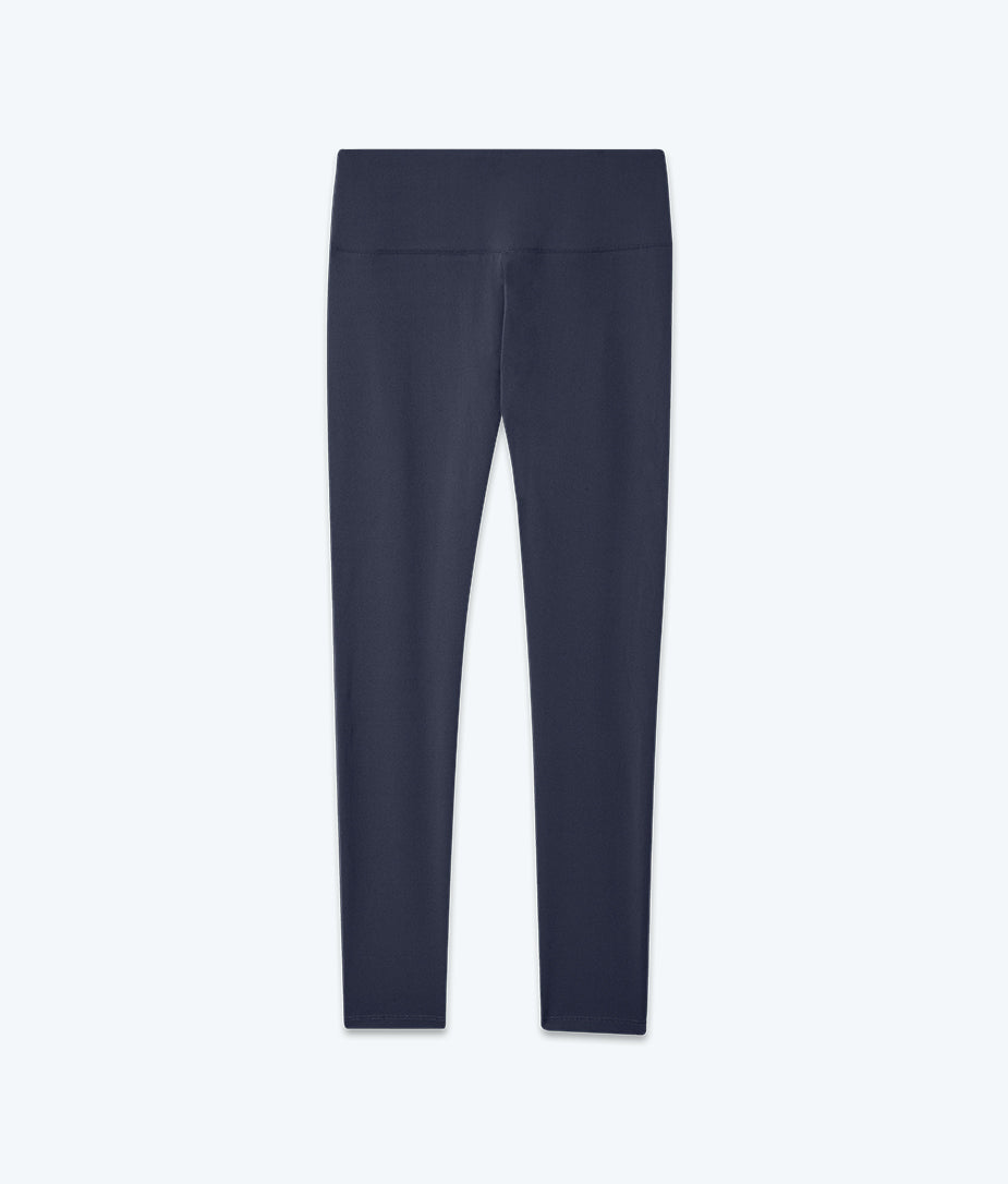 The Brushed High Rise Full Length Leggings - Midnight
