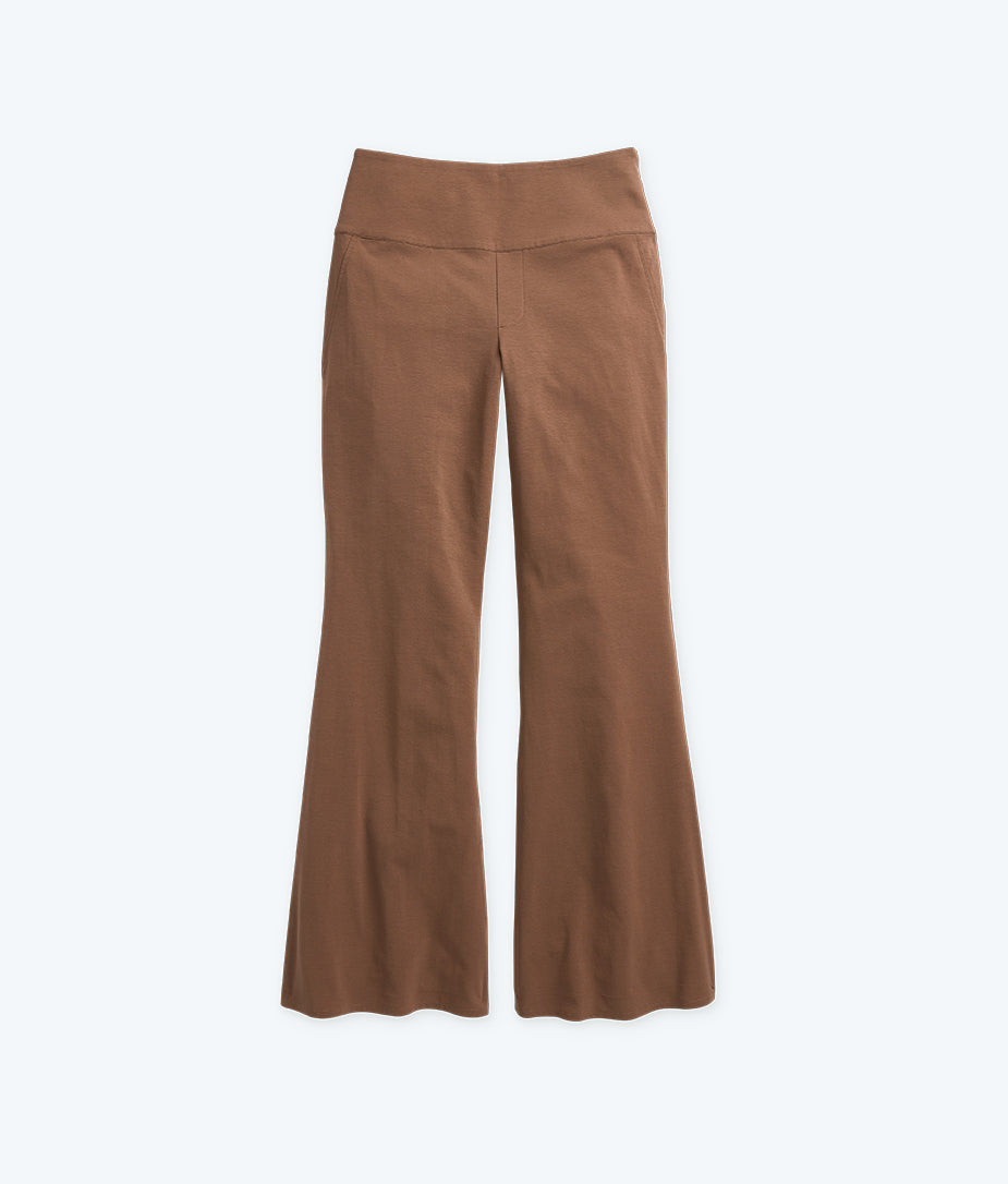 The Everyday High-Waist Flare Pant - Chocolate