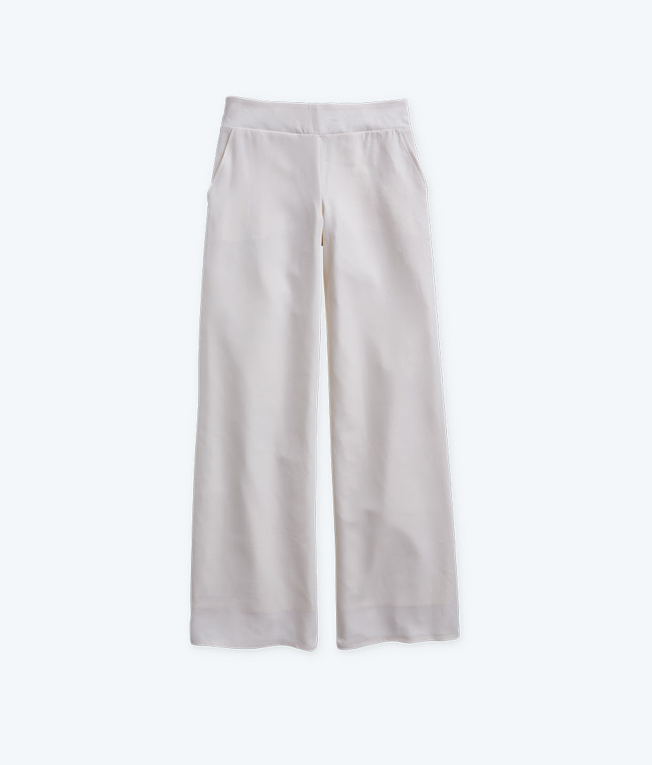 The Perfect Wide Leg Pant - White Sand