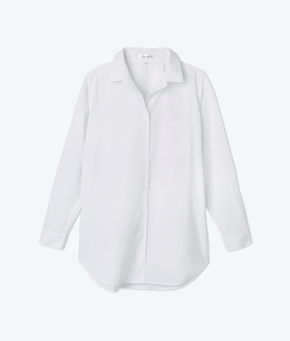 The Perfect Boyfriend Shirt - White Sand