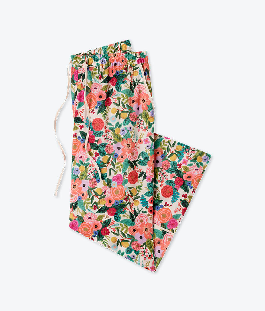 The Cloud 9 Silky PJ Set - Garden Party