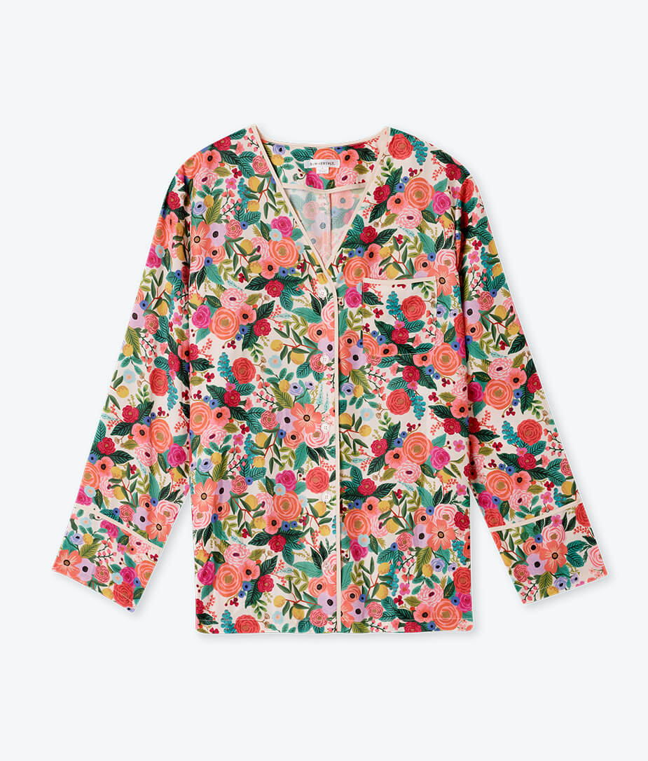 The Cloud 9 Silky PJ Set - Garden Party