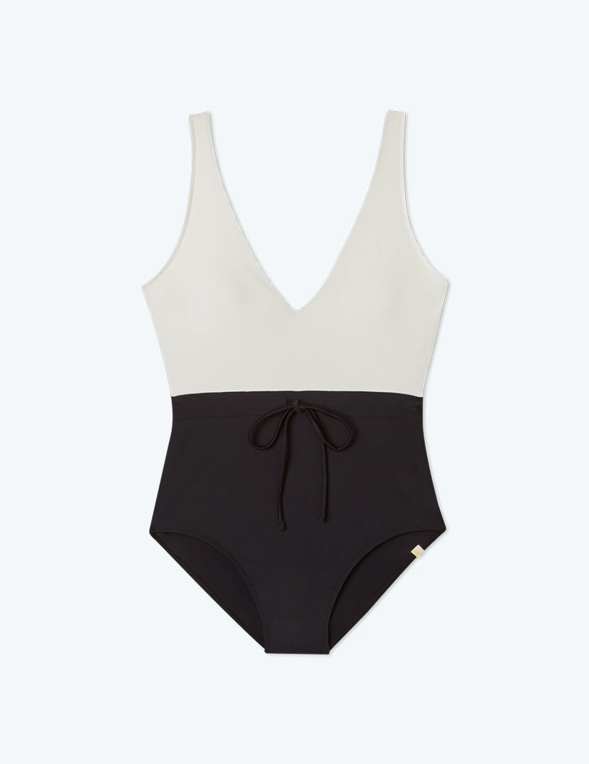 The Tie Waist Backflip - Sea Urchin & White Sand