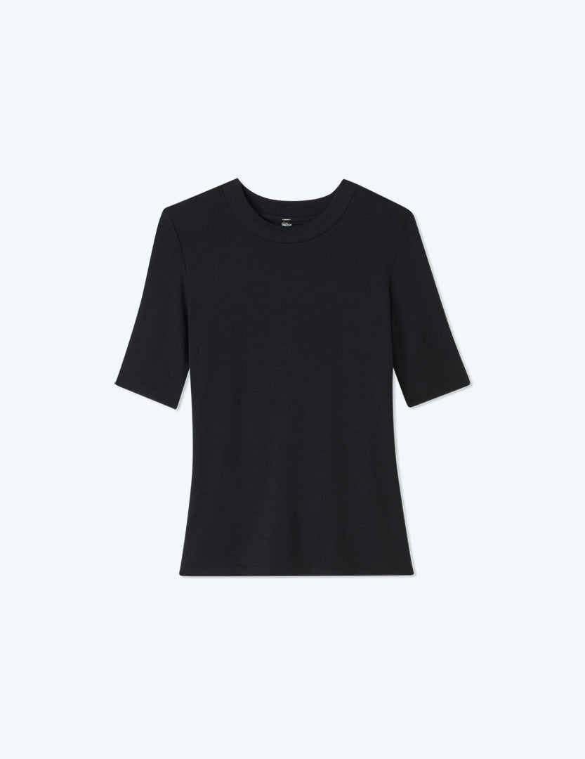 The Softest Ribbed Elbow Sleeve T-Shirt - Sea Urchin